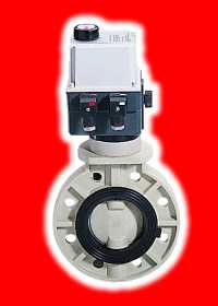 Electric actuators for plastic valves